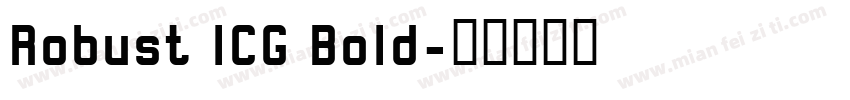 Robust ICG Bold字体转换